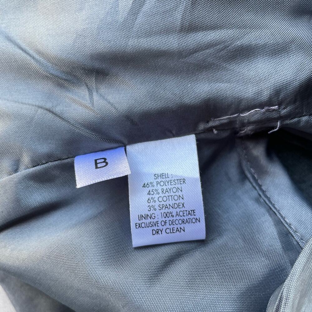 Ann Taylor Loft Gray Single Front Button Ruffle W… - image 3